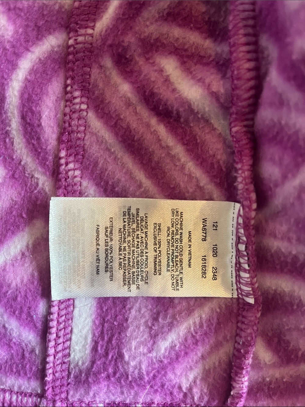 2T Columbia Purple Fleece Jacket - Picture 3 of 3